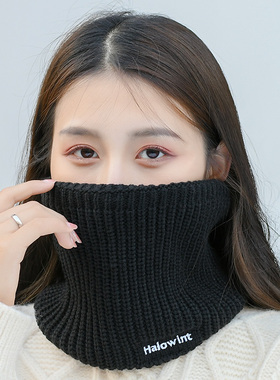 围脖女韩版秋冬针织保暖加绒单士