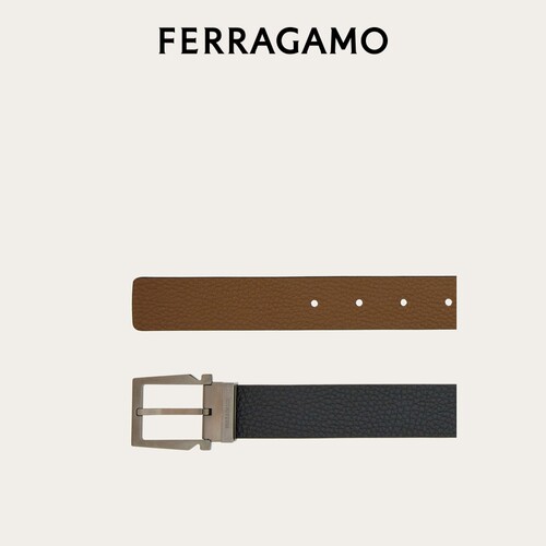 【3期免息】FERRAGAMO菲拉格慕男士双面可调式皮带3厘米宽 - 图0