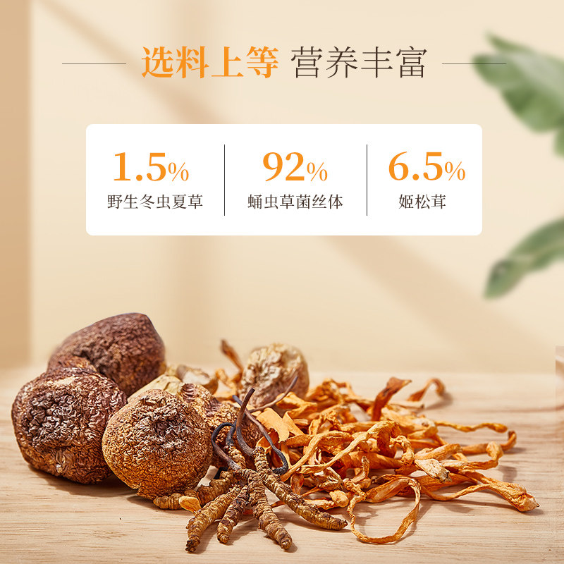 中国香港陈老二野生冬虫夏草胶囊增强体质益气助眠滋补保健调理,淘宝优惠券,粉丝福利购,淘宝优惠卷