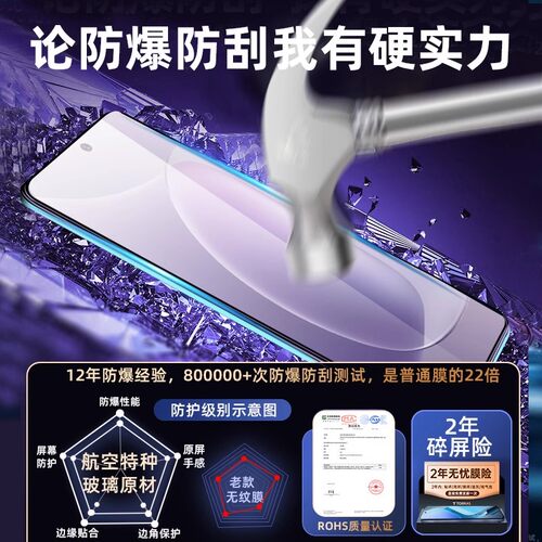 适用华为荣耀300钢化膜荣耀300手机膜honor300全屏覆盖新款的保护贴膜三百防蓝光全包边高清护眼防摔爆防指纹 - 图1