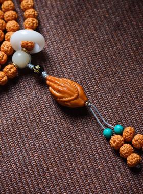 2026天然小金刚手串多圈脖挂毛衣链精品金刚菩提搭配佛手吊坠手持