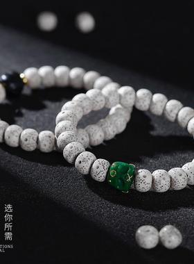 2026海南星月菩提手串大留白男女手链单圈新月正月佛珠文玩念珠