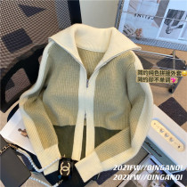 Laced Sweater Spring Dress 2022 New Female Loose Foreign Pie Design Sensation Small CrowdDay Ensemble lazy retro blouses
