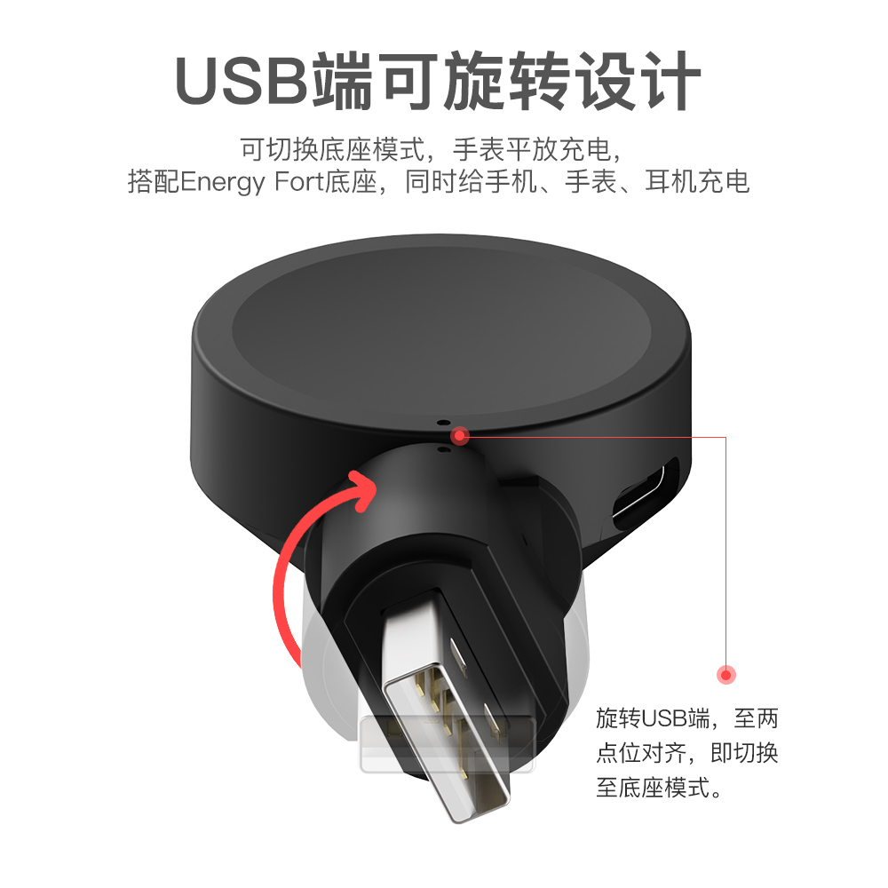 适用三星watch8 ultra手表galaxy watch7/6/5Pro/4充电器active2磁吸classic充电底座三星手表PD充便携充电器 - 图2