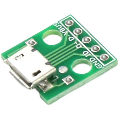 Micro USB母座转直插DIP-5P 转接板 安卓麦克手机电源数据线模块 - 图3