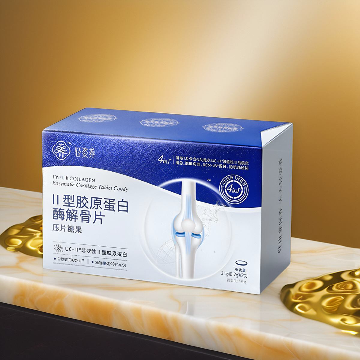 【正品保证】轻姿养II型胶原蛋白酶解骨片压片糖果关节片云集健康