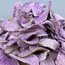 Cantonese farmhouse Self-drying purple Yuhuai Mountain dried flower green vegetarian full of purple Huai Mountain sheet Dry cooking porridge cooking soup 250g