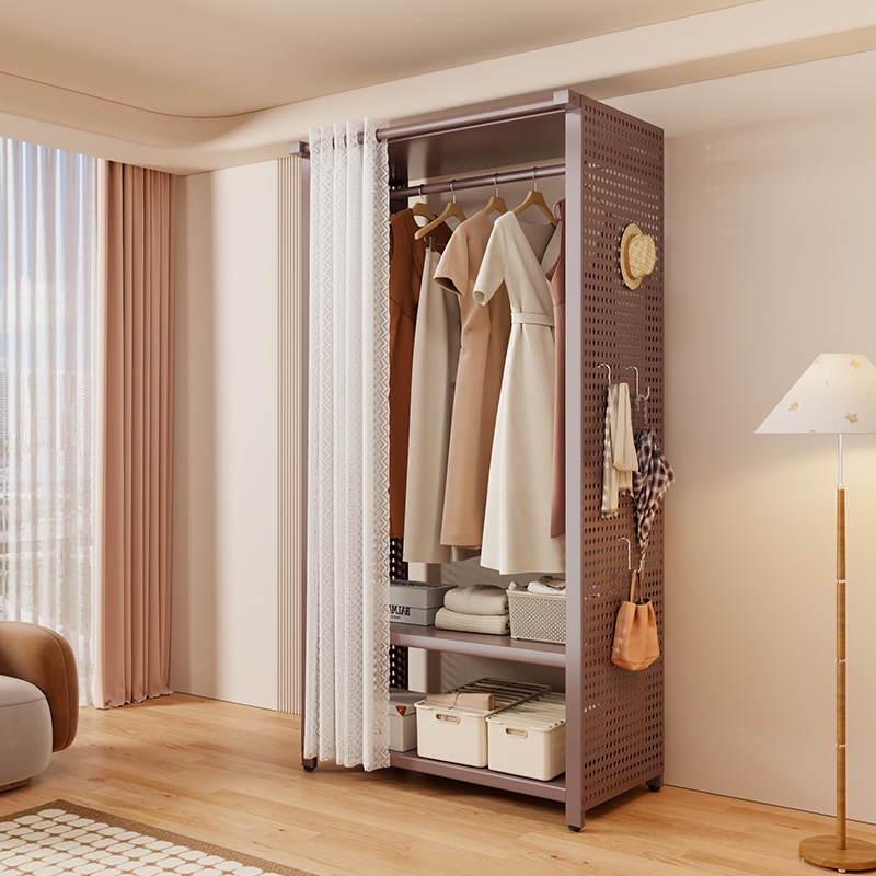 Wardrobe home bedroom perforated board all metal
