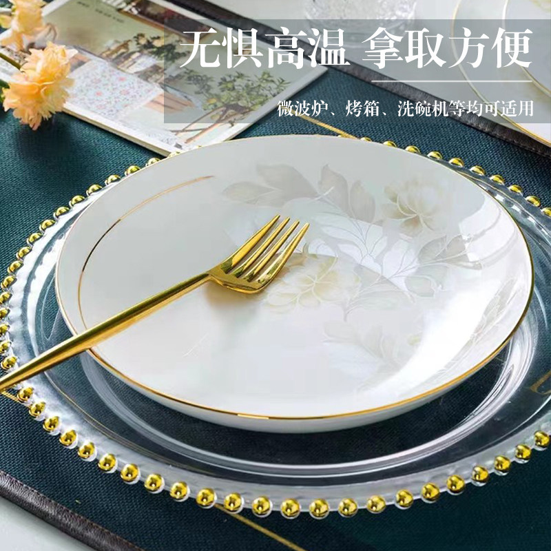 碗家用2025新款景德镇陶瓷高脚饭碗泡面碗高颜值碗碟套装家用推荐