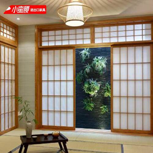 折叠门隔断门日式格子门障子门实木移门和室门木质门日式推拉门 - 图2