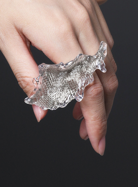 女金属高级感原创设计戒指新款