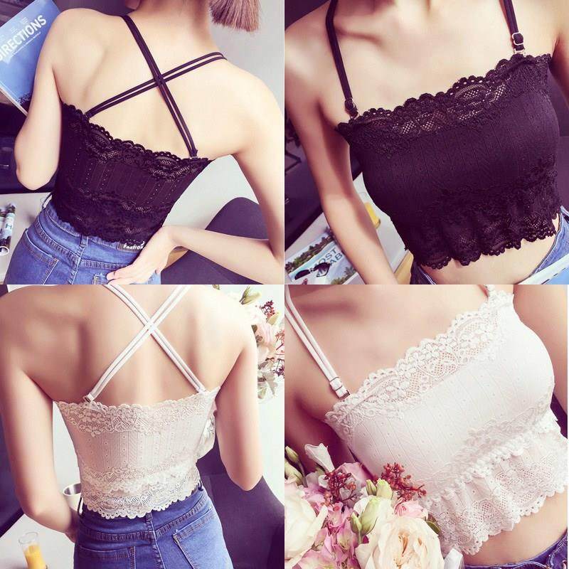 带安裸胸胸挡布邮露美胸雷丝海绵 珍嘉纳抹胸