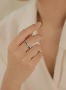 钻石之乡实验室人工培育钻小众珐琅工艺花纹唯美设计感高级精致仙