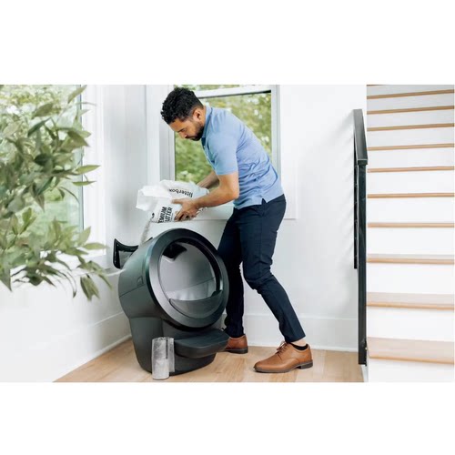 美国代购Whisker Litter-Robot 4 LitterHopper 自动猫砂填充器 - 图3