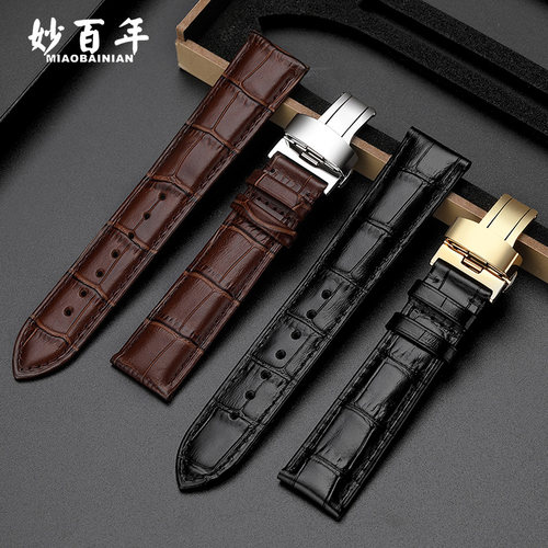 头层小牛皮表带男女真皮手表带 通用款式适用华为GT/GT2Pro手表带watch3智能荣耀magic 天梭 天王 卡西欧表带 - 图2