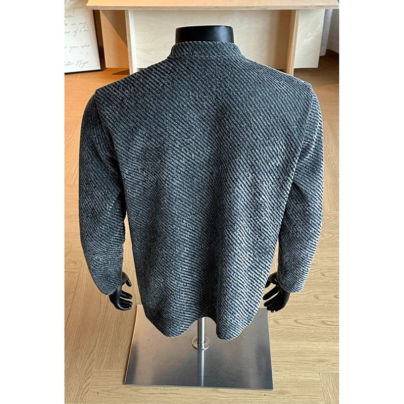 短反卫衣打底衫衫亨利领OLO秋冬长袖雪尼尔美式搭加绒正肩P加厚内 - 图2