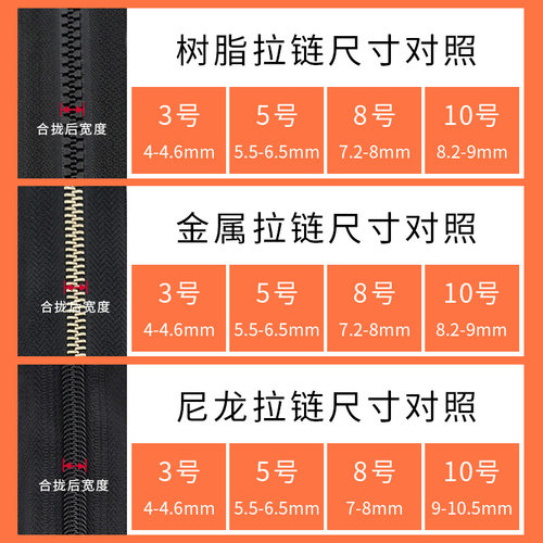 金属拉链头自锁拉头防下滑固定裤子衣服外套高档3/5号8拉锁头配件-图2