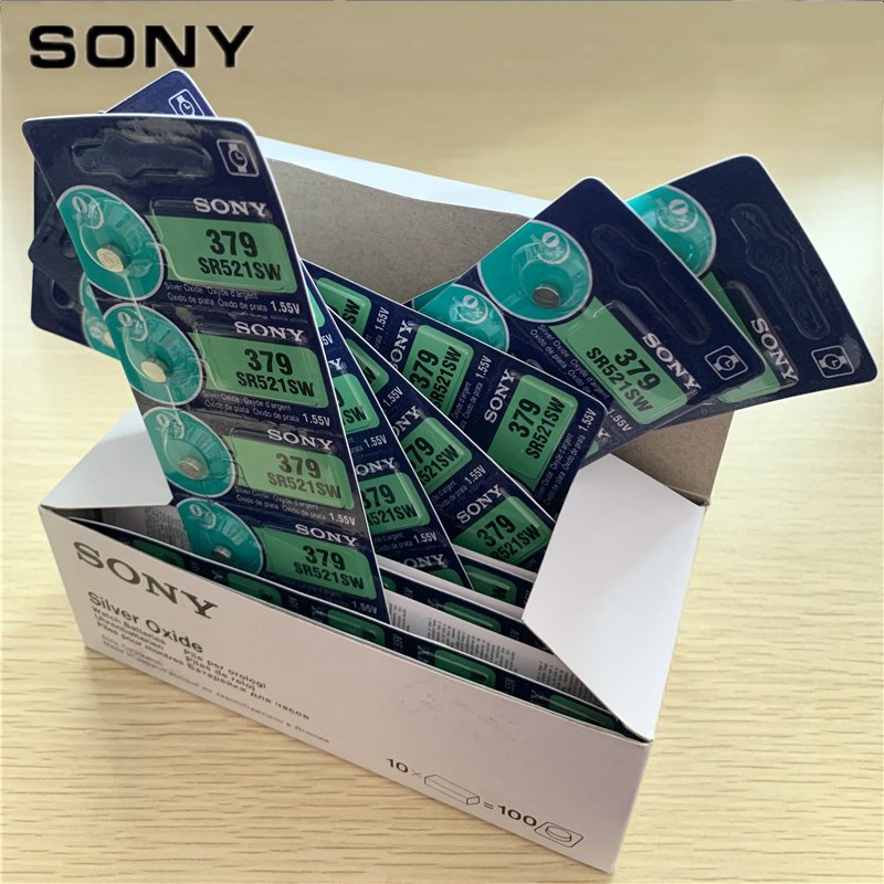 SONY索尼原装纽扣电池SR521SW/379/AG0/LR521适用村田DW卡西欧DK石英手表电池持久耐用瑞士小粒电子翘刀二爪