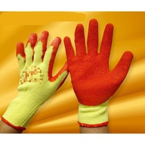 Worker labor labour protection gloves abrasion resistant anti-slip x thickened glove glass factory anti-cutting gum site anti-oil