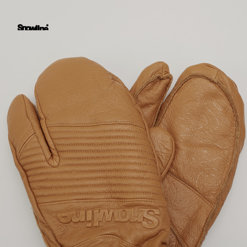 Snowline雪线龙虾三指手套山羊皮EVENT滑雪手套新雪丽保温中性款,淘宝优惠券,粉丝福利购,淘宝优惠卷