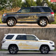 Suitable for Toyota Super 4RUNNER car stickers, personalized modified body color strips, waistline, off-road mountain stickers