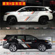 Suitable for 09-21 Toyota Highlander car stickers, personalized car stickers, special side color strips for decoration