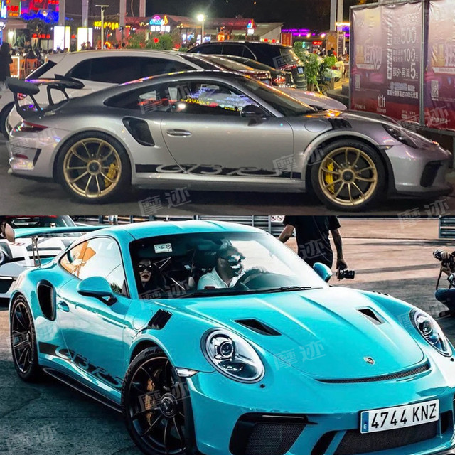 Suitable for Porsche 911GT3 RS car decals 992 special modified decorative side skirt stickers 997Carrera