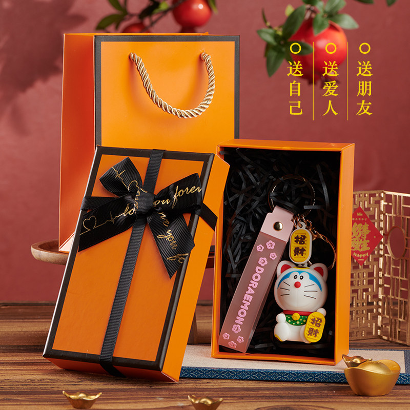 2025新款哆啦a梦钥匙扣精致女卡通叮当猫财神创意公仔汽车钥匙链