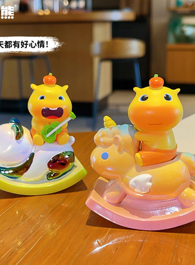 水豚噜噜周边摆件桌面治愈情绪