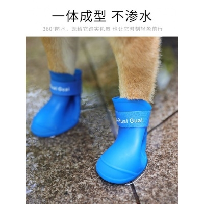 春夏款彩色遛狗鞋。八哥犬外出鞋子小猫法斗柴犬春天雨鞋小狗狗