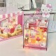 Sanrio Le Playing High Building Blocks Hello Kitty Kuromi sprouting store girl educational assembly toy birthday gift