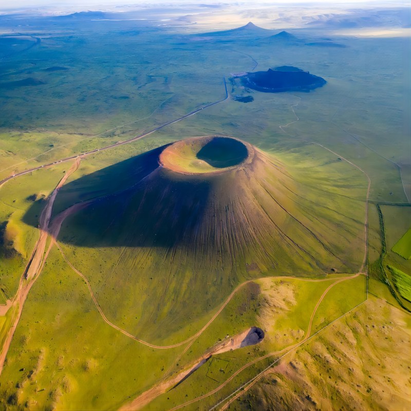 呼和浩特乌兰察布周边游乌兰哈达火山+辉腾锡勒草原一日游-图2