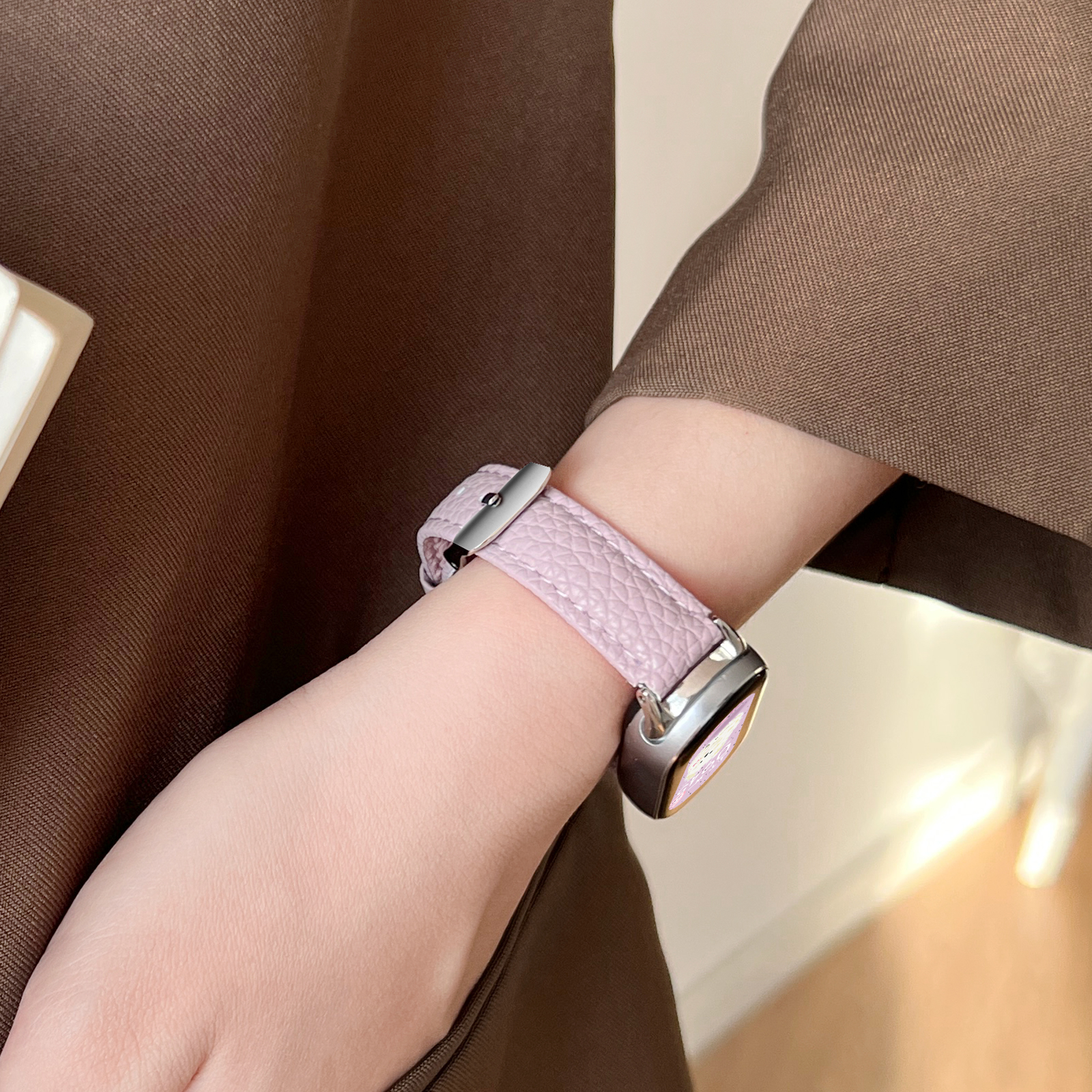 适用小米手环10手表带链皮质9nfc版秋冬系列腕带8高级感小众7韩系表链6女生专用手链5电子智能运动十代陶瓷版 - 图3