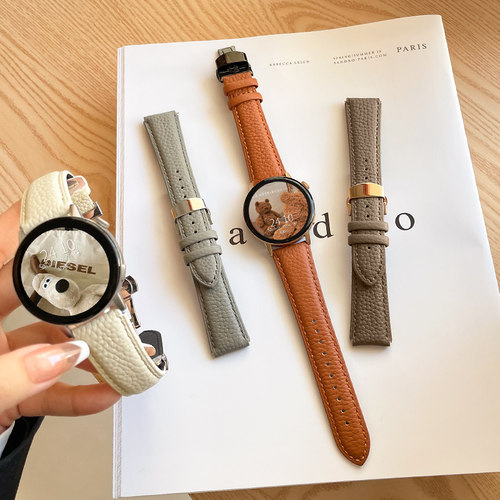 适用华为gt4gt3手表带新款gt5/6腕表真皮watchgt2女款智能手表链watch3手表带gt1女款4pro高级感荣耀女士41mm - 图3