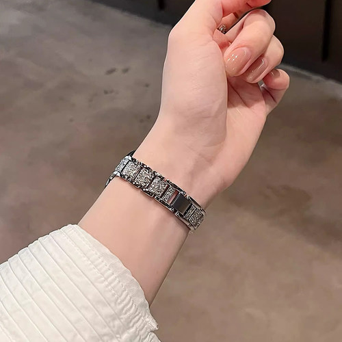 适用于vivo watch gt2表带金属满钻vivowatch5新款watch3智能手表链蓝牙版vivowatchgt手表带女款iqoowatchgt - 图3