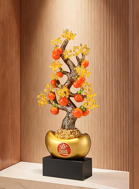 招财发财树落地大型摆件办公室客厅入户玄关摇钱树装饰品开业礼物