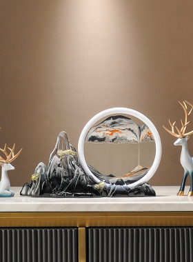 风生水起流沙画装饰品摆件