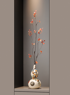 五福临门葫芦摆件客厅招财玄关壁龛花瓶装饰新中式乔迁新居礼物