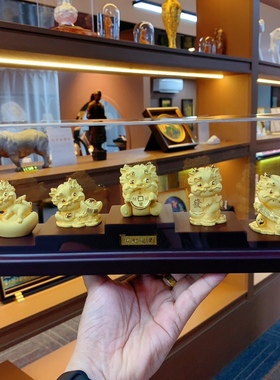 铸金999招财小貔貅宝宝组合套装摆件一手货源实物拍摄供各大渠道