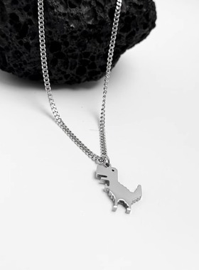 恐龙潮酷项链男女嘻哈街头卫衣链