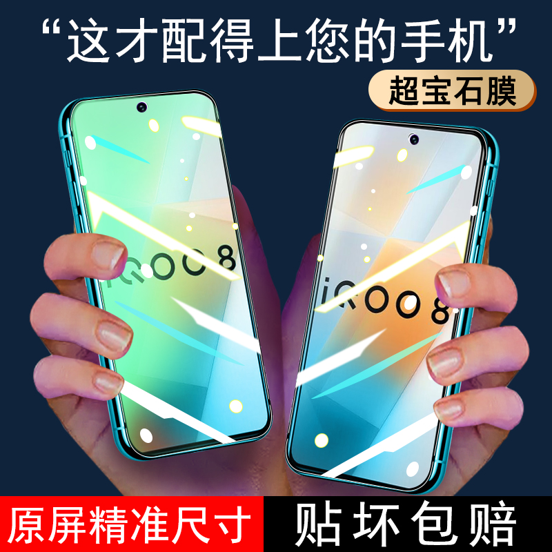 适用iqooneo7钢化膜vivoiqoo11/10iqoo9/5neo7neo6/5se/3全屏z6绿光手机vivo高清膜iq00爱酷pro活力版vivoneo-图3