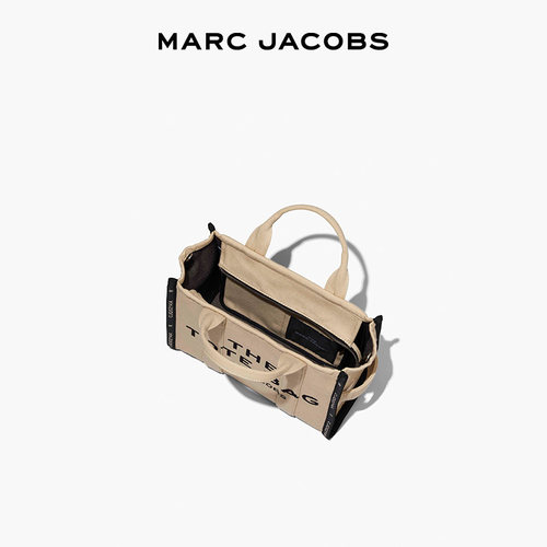 【七夕礼物】MARC JACOBS/莫杰 MJ 小号帆布提花设计通勤托特包 - 图1