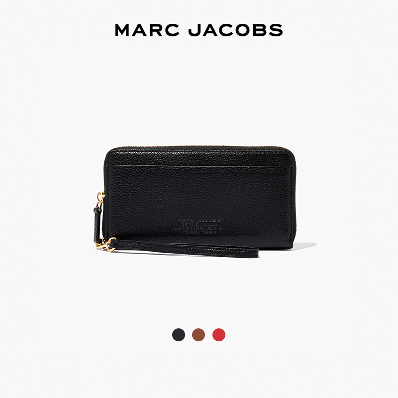 【折扣】MARC JACOBS WRISTLET MJ 长款牛皮革钱包 - 图1