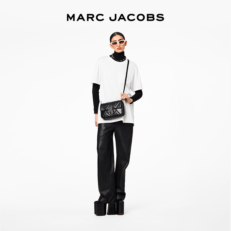 【季末折扣】MARC JACOBS MJ J MARC 中号羊皮绗缝单肩斜挎包 - 图2