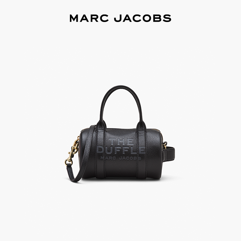 MARC JACOBS 迷你牛皮单肩斜挎圆筒包波士顿包