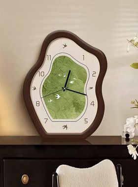 玄关入户装饰摆件摆台钟表客厅