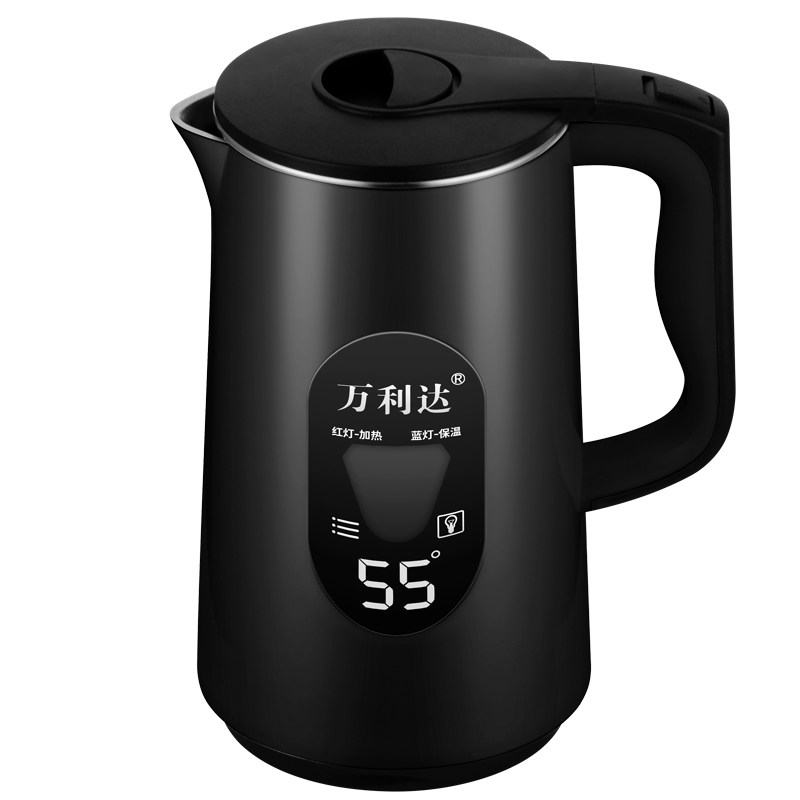 万利达电宿舍不锈钢一体保温电水壶 火猫电器电热水壶