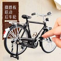28 large bar bike model emulation alloy retro child male and female small car toy swing piece