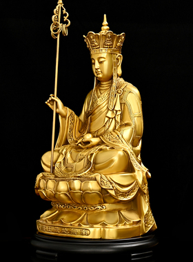 纯铜地藏王佛像九华山供奉家用