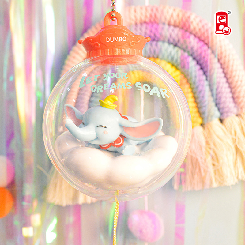 俐噢玩具迪士尼小飞象许愿风铃水晶球御守盲盒手办摆件挂饰礼物 - 图3